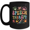 Groovy Speech Therapy Language Pathologist SLP Heart Love Mug | teecentury