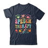 Groovy Speech Therapy Language Pathologist SLP Heart Love Shirt & Tank Top | teecentury