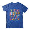 Groovy Speech Therapy Language Pathologist SLP Heart Love Shirt & Tank Top | teecentury