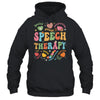 Groovy Speech Therapy Language Pathologist SLP Heart Love Shirt & Tank Top | teecentury