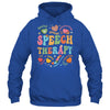 Groovy Speech Therapy Language Pathologist SLP Heart Love Shirt & Tank Top | teecentury