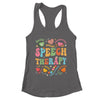 Groovy Speech Therapy Language Pathologist SLP Heart Love Shirt & Tank Top | teecentury