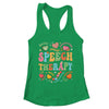 Groovy Speech Therapy Language Pathologist SLP Heart Love Shirt & Tank Top | teecentury
