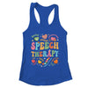 Groovy Speech Therapy Language Pathologist SLP Heart Love Shirt & Tank Top | teecentury