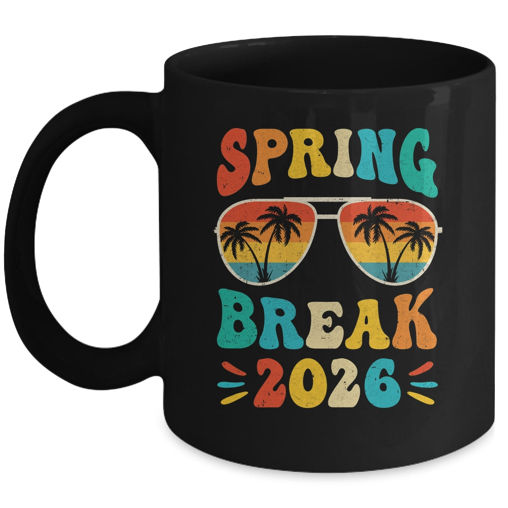 Groovy Spring Break 2026 School Family Beach Vacations Mug | teecentury