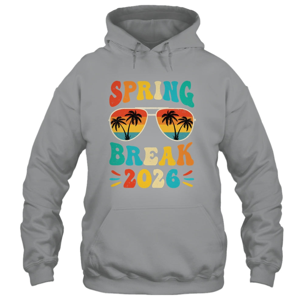 Groovy Spring Break 2026 School Family Beach Vacations Shirt & Tank Top | teecentury