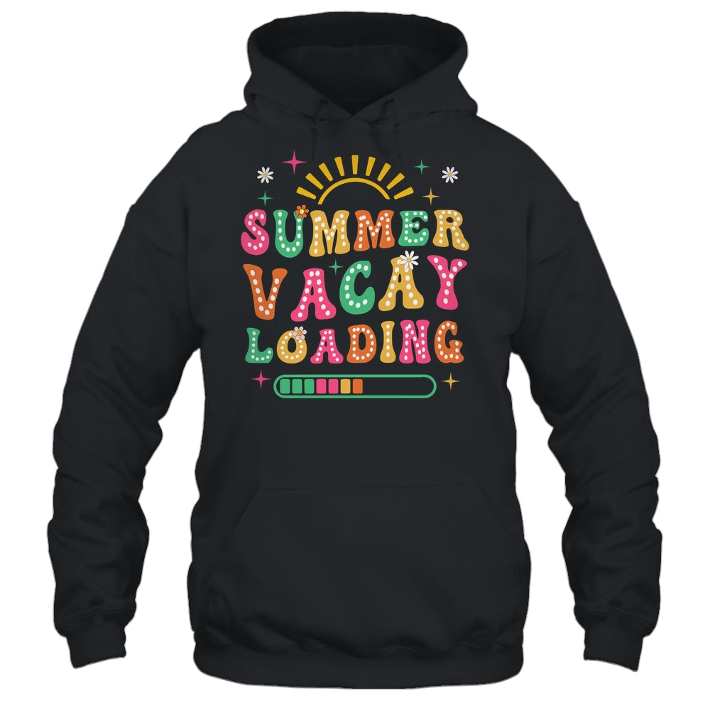 Groovy Summer Vacay Loading Teacher Week Last Day Of School Shirt & Tank Top | teecentury