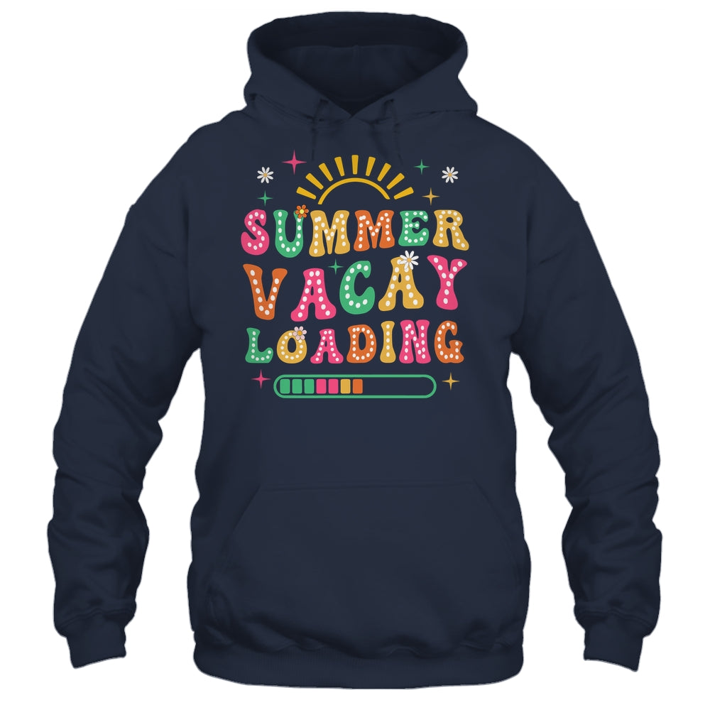 Groovy Summer Vacay Loading Teacher Week Last Day Of School Shirt & Tank Top | teecentury