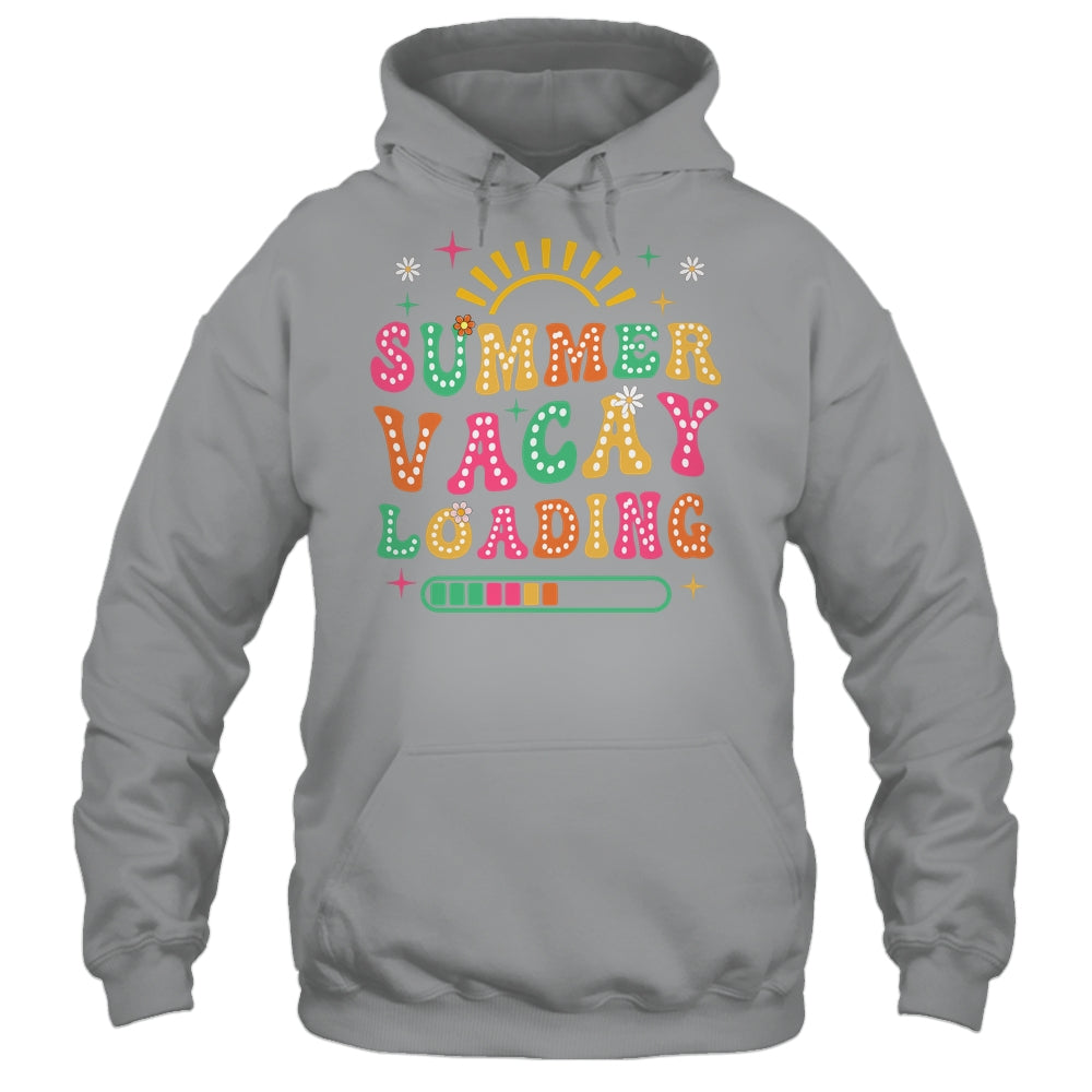 Groovy Summer Vacay Loading Teacher Week Last Day Of School Shirt & Tank Top | teecentury