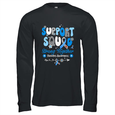 Groovy Support Squad Ribbon T1D Diabetes Awareness Month Shirt & Hoodie | teecentury