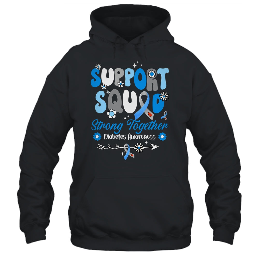 Groovy Support Squad Ribbon T1D Diabetes Awareness Month Shirt & Hoodie | teecentury