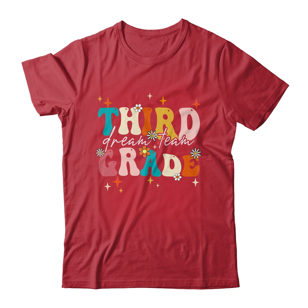 Groovy Third Grade Dream Team Back To School Teacher Kids Shirt & Hoodie | teecentury
