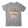 Groovy Titi Retro Hippie Peace Sign Floral Mothers Day Shirt & Tank Top | teecentury