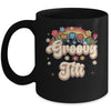 Groovy Titi Retro Hippie Peace Sign Floral Mothers Day Mug | teecentury