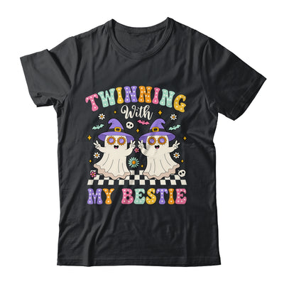 Groovy Twins Ghost Twinning With My Bestie Halloween Funny Shirt & Hoodie | teecentury