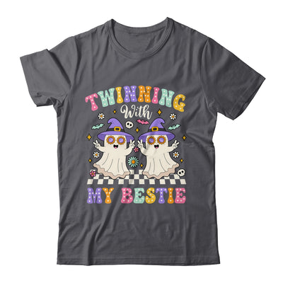 Groovy Twins Ghost Twinning With My Bestie Halloween Funny Shirt & Hoodie | teecentury