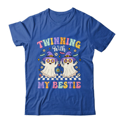 Groovy Twins Ghost Twinning With My Bestie Halloween Funny Shirt & Hoodie | teecentury