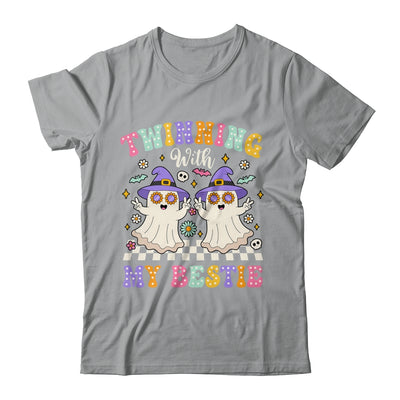 Groovy Twins Ghost Twinning With My Bestie Halloween Funny Shirt & Hoodie | teecentury