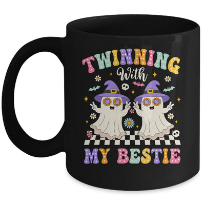 Groovy Twins Ghost Twinning With My Bestie Halloween Funny Mug | teecentury