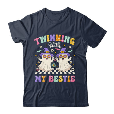 Groovy Twins Ghost Twinning With My Bestie Halloween Funny Shirt & Hoodie | teecentury