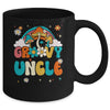 Groovy Uncle Birthday Party Theme Decorations Rainbow Family Mug | teecentury