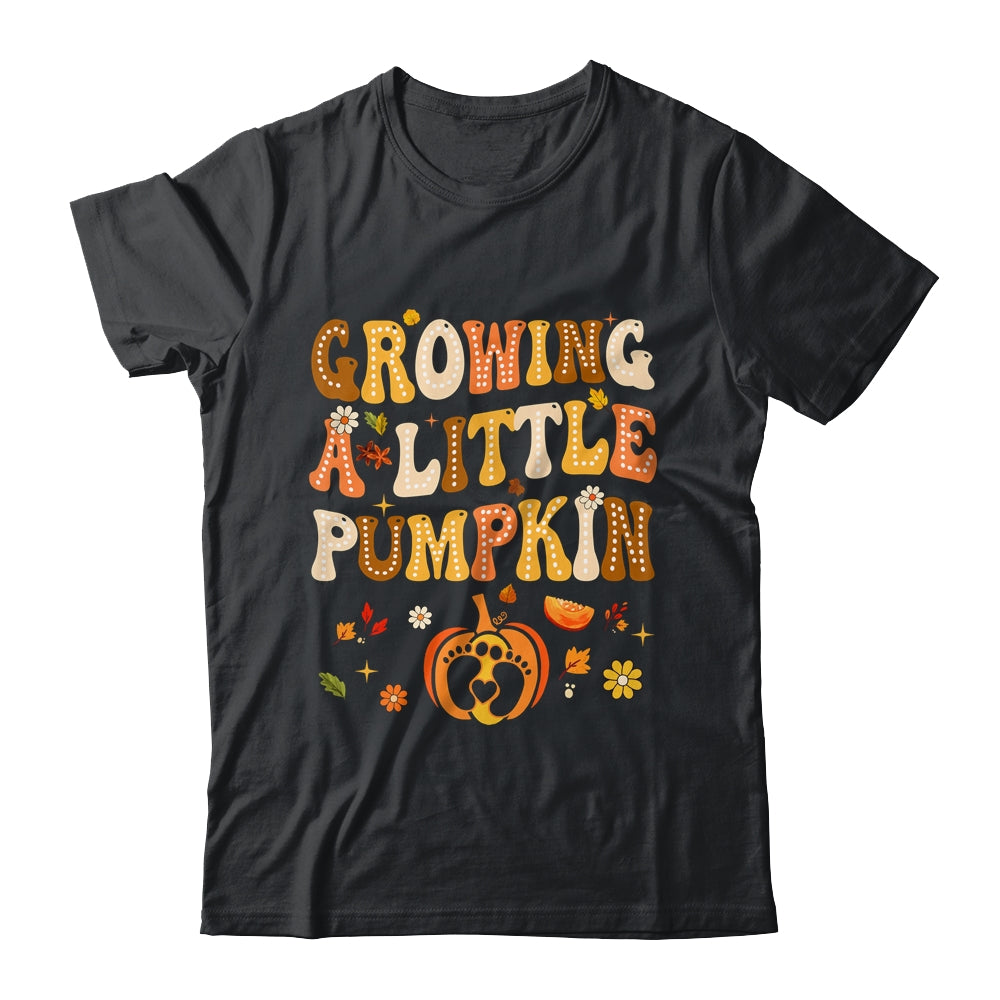 Growing A Little Pumpkin Thanksgiving Pregnancy Announcement Shirt & Hoodie | teecentury