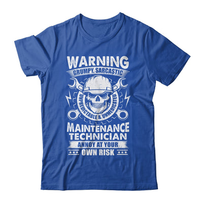Grumpy Sarcastic Unpredictable Maintenance Technician Funny Shirt & Hoodie | teecentury