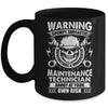 Grumpy Sarcastic Unpredictable Maintenance Technician Funny Mug | teecentury