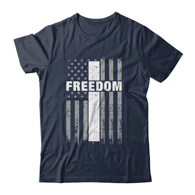 Grunge American Flag And Cross Faith Family Freedom Shirt & Hoodie | teecentury