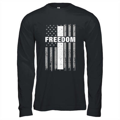 Grunge American Flag And Cross Faith Family Freedom Shirt & Hoodie | teecentury