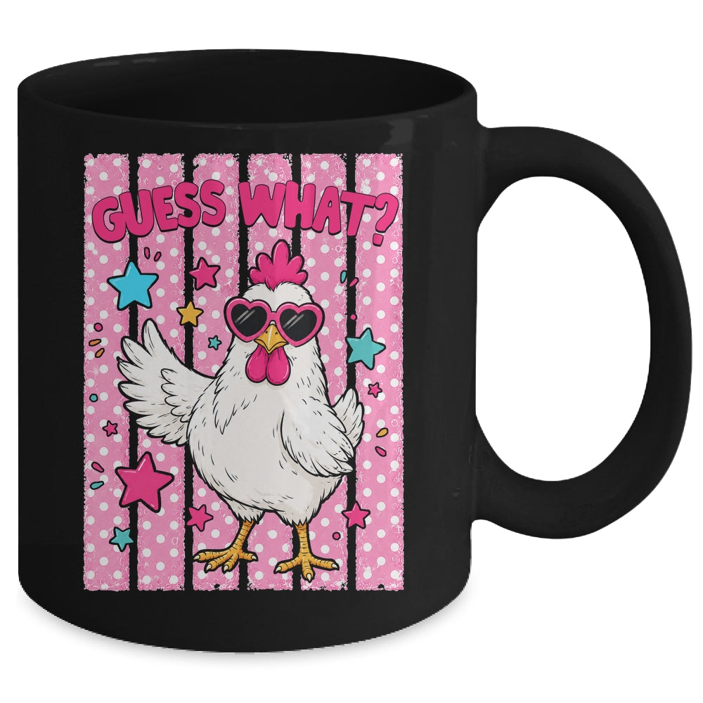 Guess What Chicken Butt Chicken Lover Funny Chicken Meme Mug | teecentury