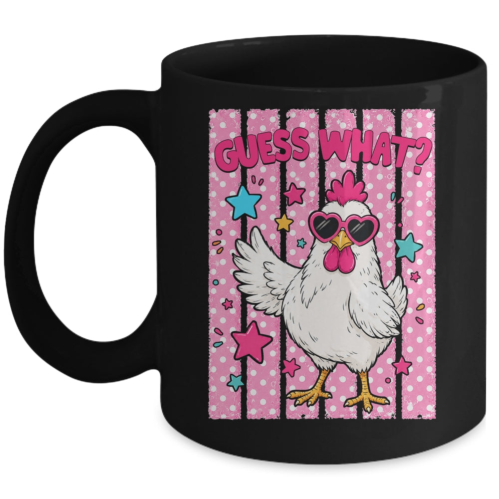 Guess What Chicken Butt Chicken Lover Funny Chicken Meme Mug | teecentury