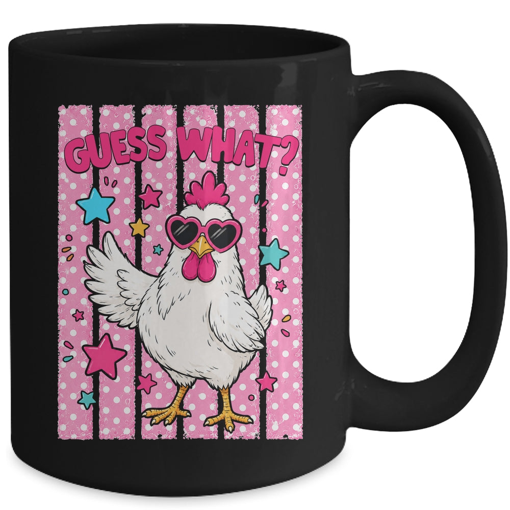 Guess What Chicken Butt Chicken Lover Funny Chicken Meme Mug | teecentury