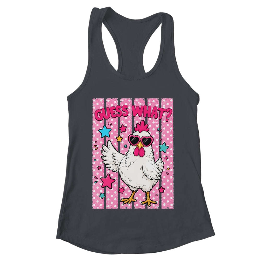 Guess What Chicken Butt Chicken Lover Funny Chicken Meme Shirt & Tank Top | teecentury
