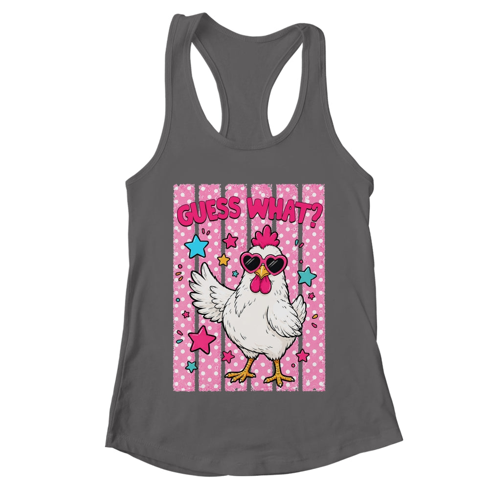 Guess What Chicken Butt Chicken Lover Funny Chicken Meme Shirt & Tank Top | teecentury