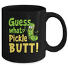 Guess What Pickle Butt! Funny Cucumber Meme Pickle Joke Mug | teecentury