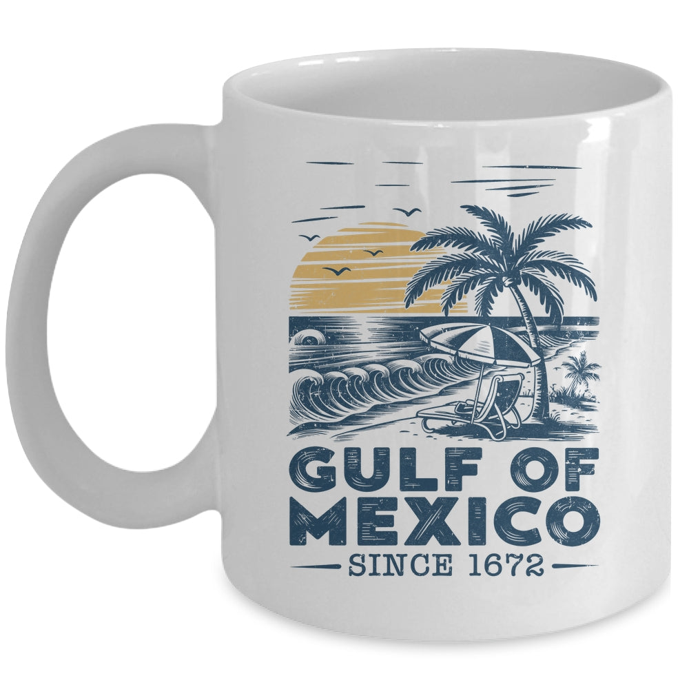 Gulf Of Mexico 1672 Vintage Beach Gulf Of Mexico Forever Mug | teecentury