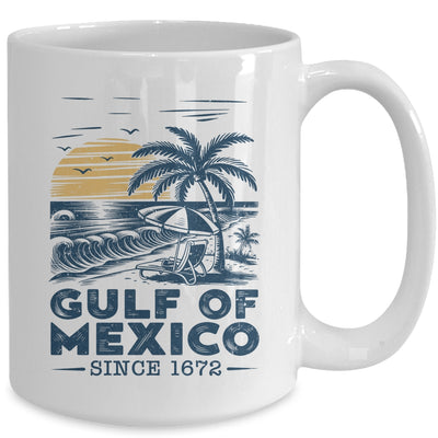 Gulf Of Mexico 1672 Vintage Beach Gulf Of Mexico Forever Mug | teecentury