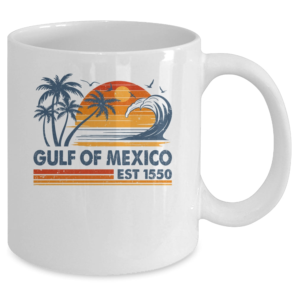 Gulf Of Mexico Est 1550 Retro Vintage Beach Mexican Mug | teecentury