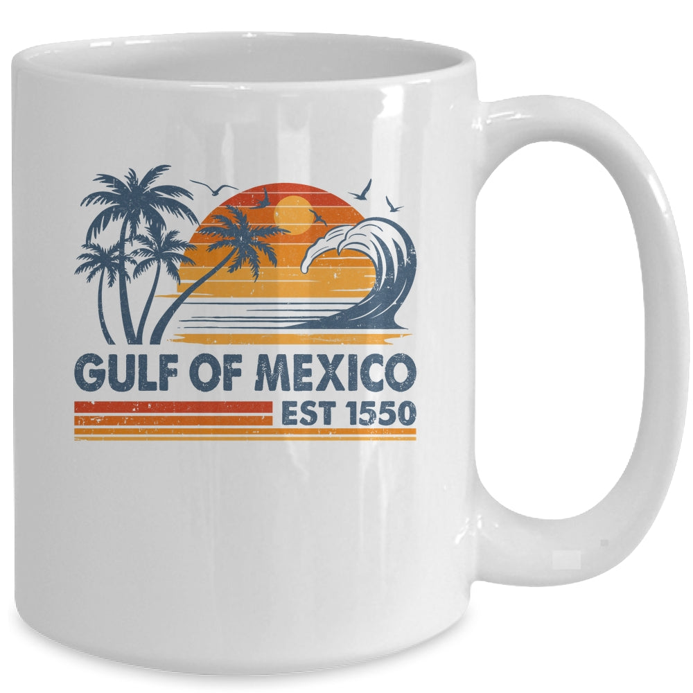 Gulf Of Mexico Est 1550 Retro Vintage Beach Mexican Mug | teecentury