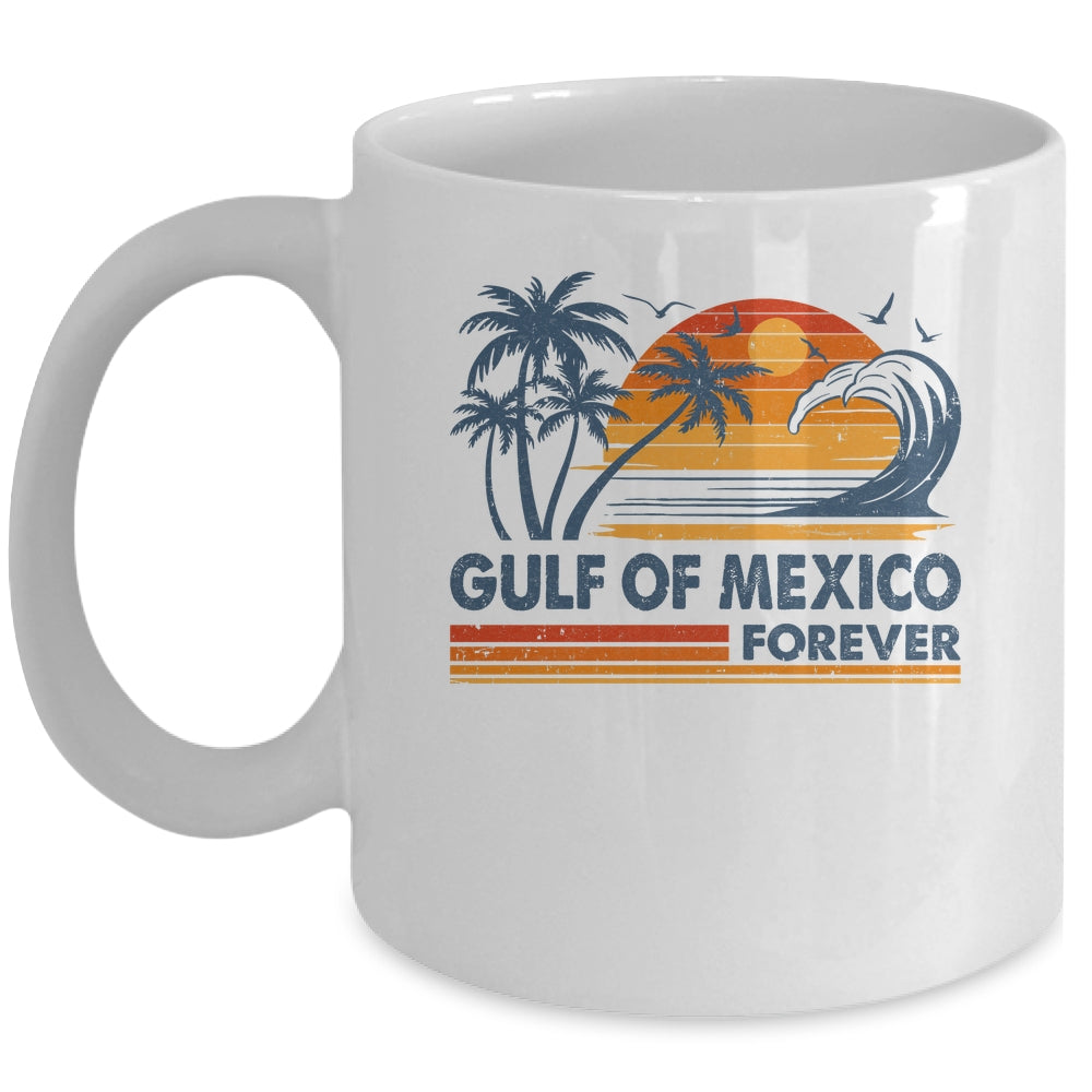 Gulf Of Mexico Forever Vintage Palms Summer Holiday Vacation Mug | teecentury