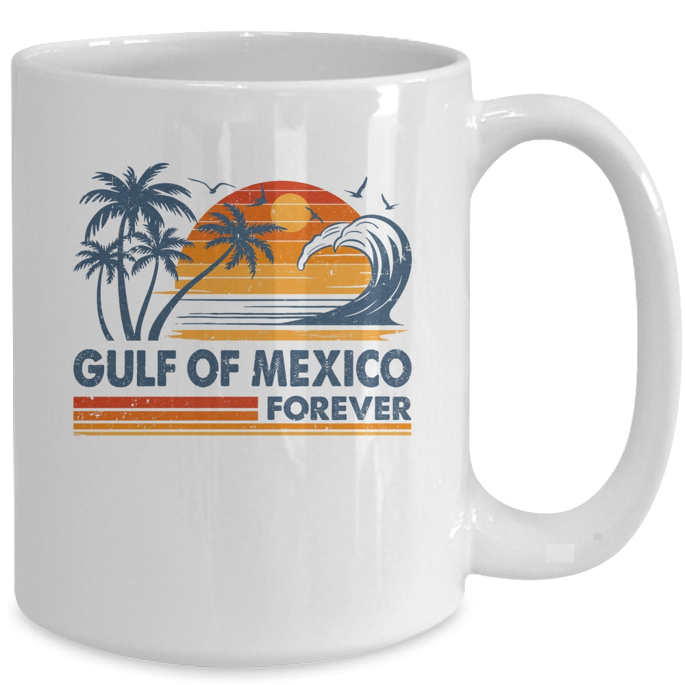 Gulf Of Mexico Forever Vintage Palms Summer Holiday Vacation Mug | teecentury
