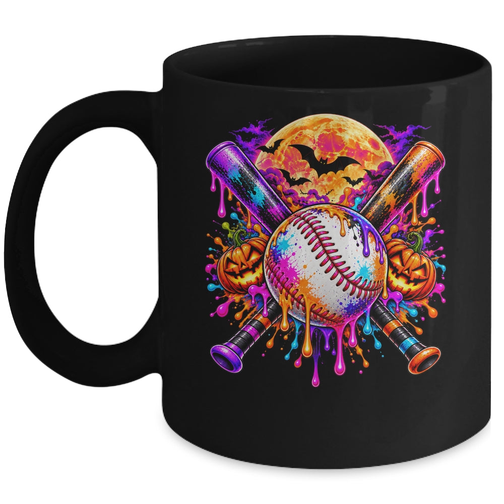 Halloween Baseball Boys Ice Cream Drip Baseball Kids Boys Mug | teecentury