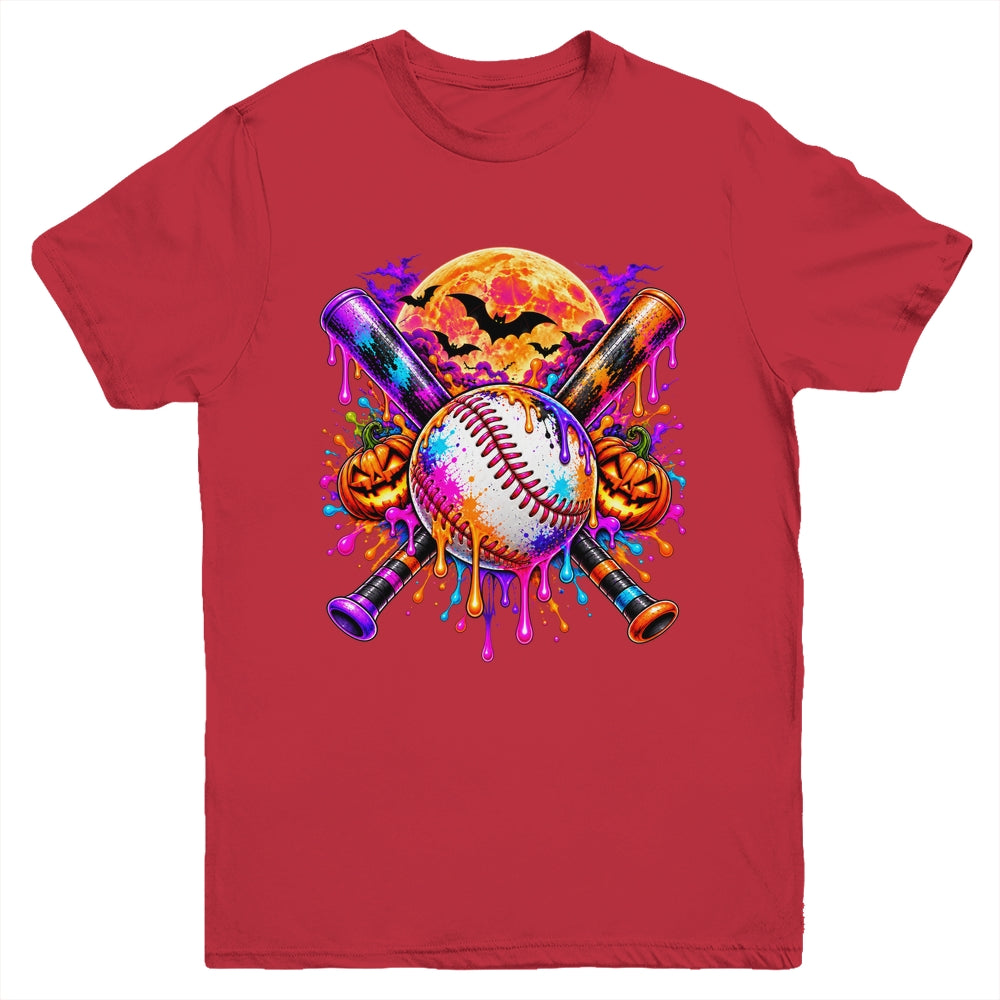 Halloween Baseball Boys Ice Cream Drip Baseball Kids Boys Youth Shirt | teecentury