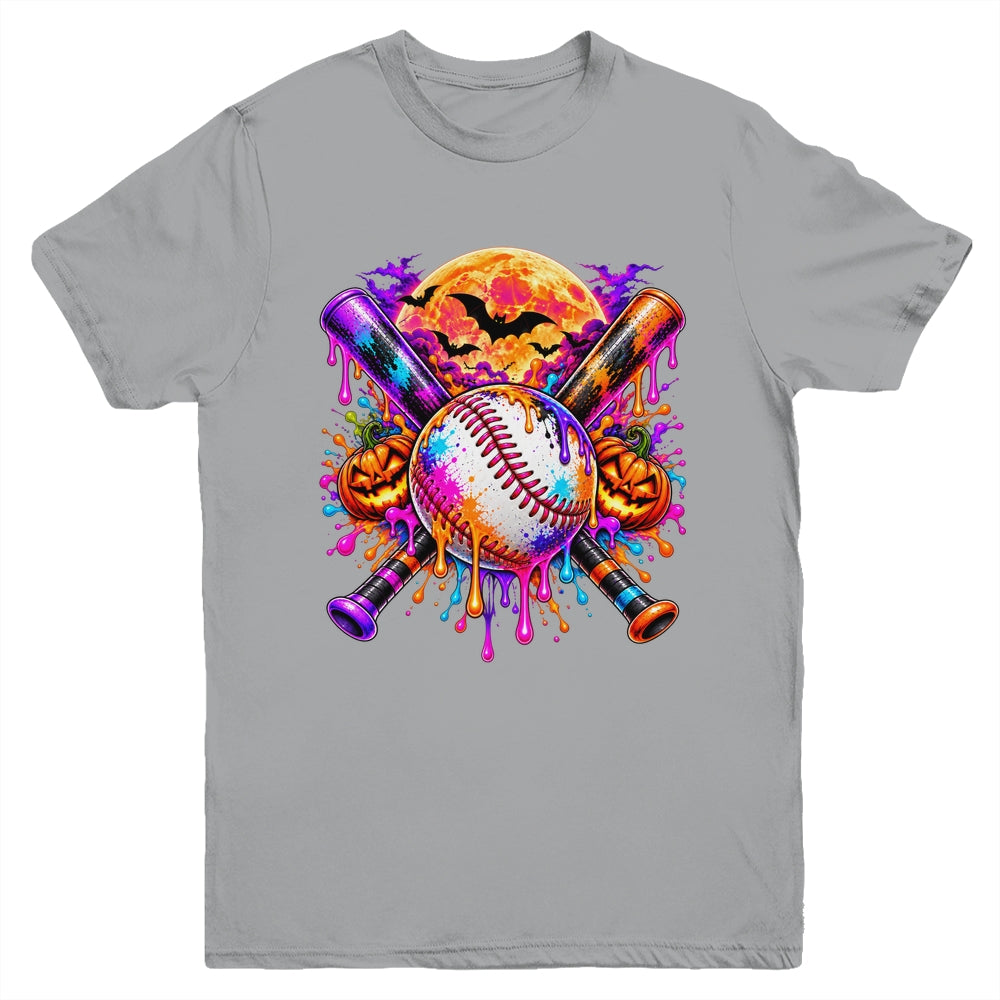 Halloween Baseball Boys Ice Cream Drip Baseball Kids Boys Youth Shirt | teecentury