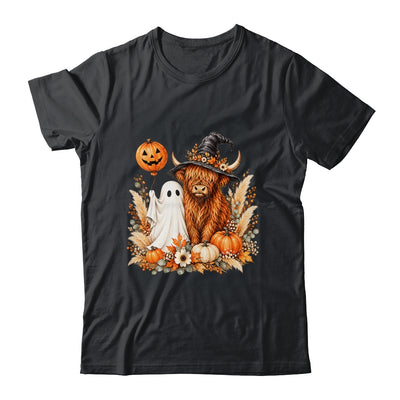 Halloween Boo Highland Cow Witch Spooky Season Fall Autumn Shirt & Sweatshirt | teecentury
