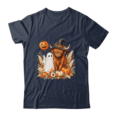 Halloween Boo Highland Cow Witch Spooky Season Fall Autumn Shirt & Sweatshirt | teecentury