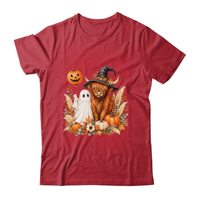 Halloween Boo Highland Cow Witch Spooky Season Fall Autumn Shirt & Sweatshirt | teecentury