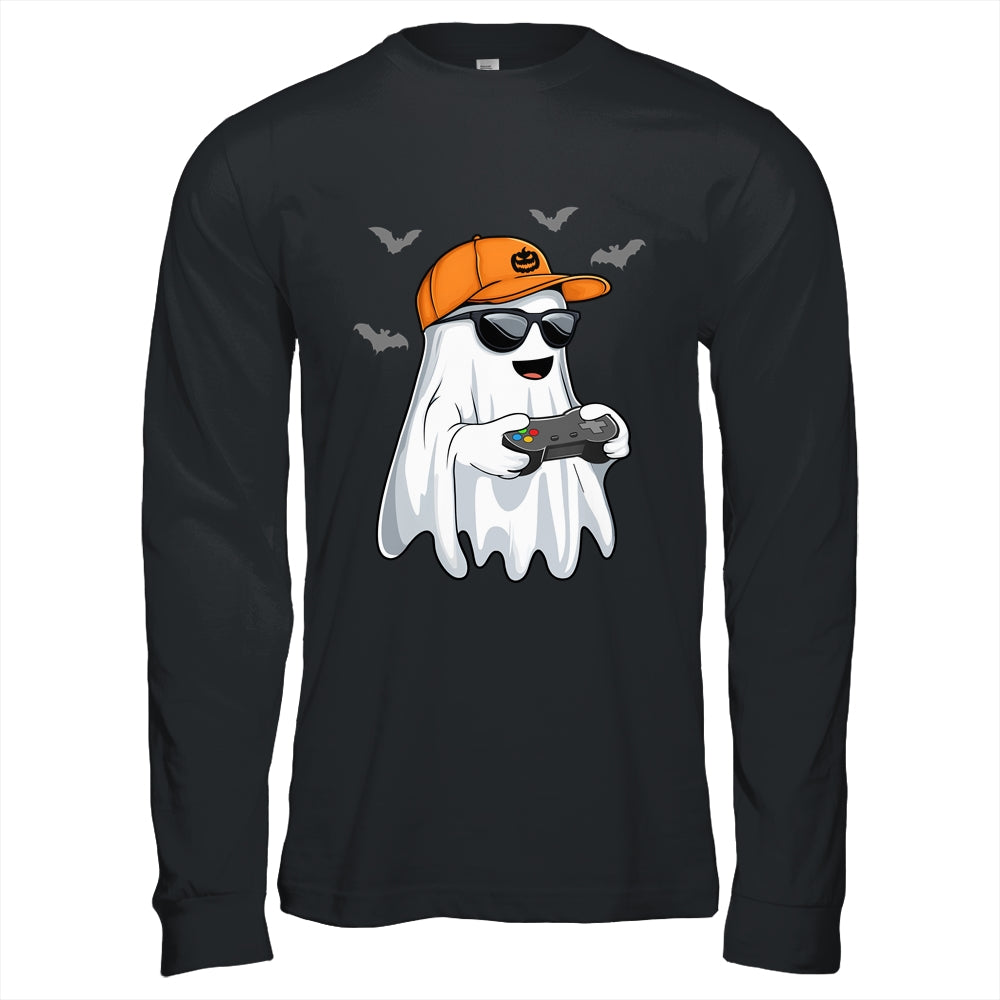 Halloween Boys Kids Ghost Gamer Scary Costume Gaming Men Shirt & Hoodie | teecentury