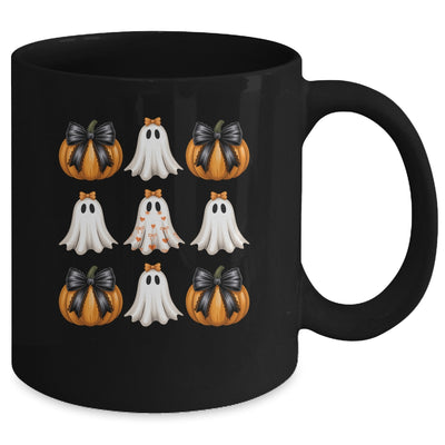 Halloween Coquette Bow Pumpkin Ghost Spooky Boo Women Girl Mug | teecentury